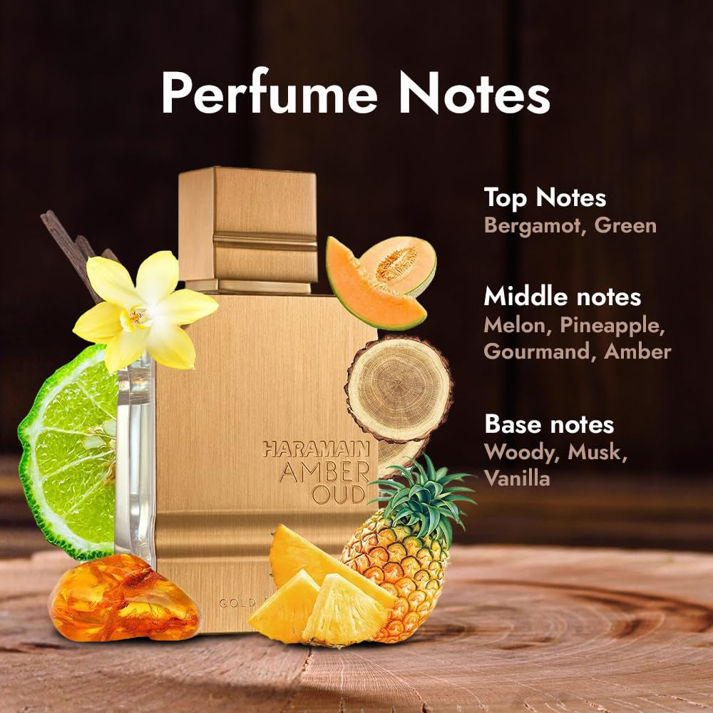 Amber Oud Gold Edition Eau De Parfum Spray 60Ml (2 Oz) - Unisex Arabian Perfume for Women & Men, Long-Lasting Amber Cologne with Refreshing & Sweet Fragrance