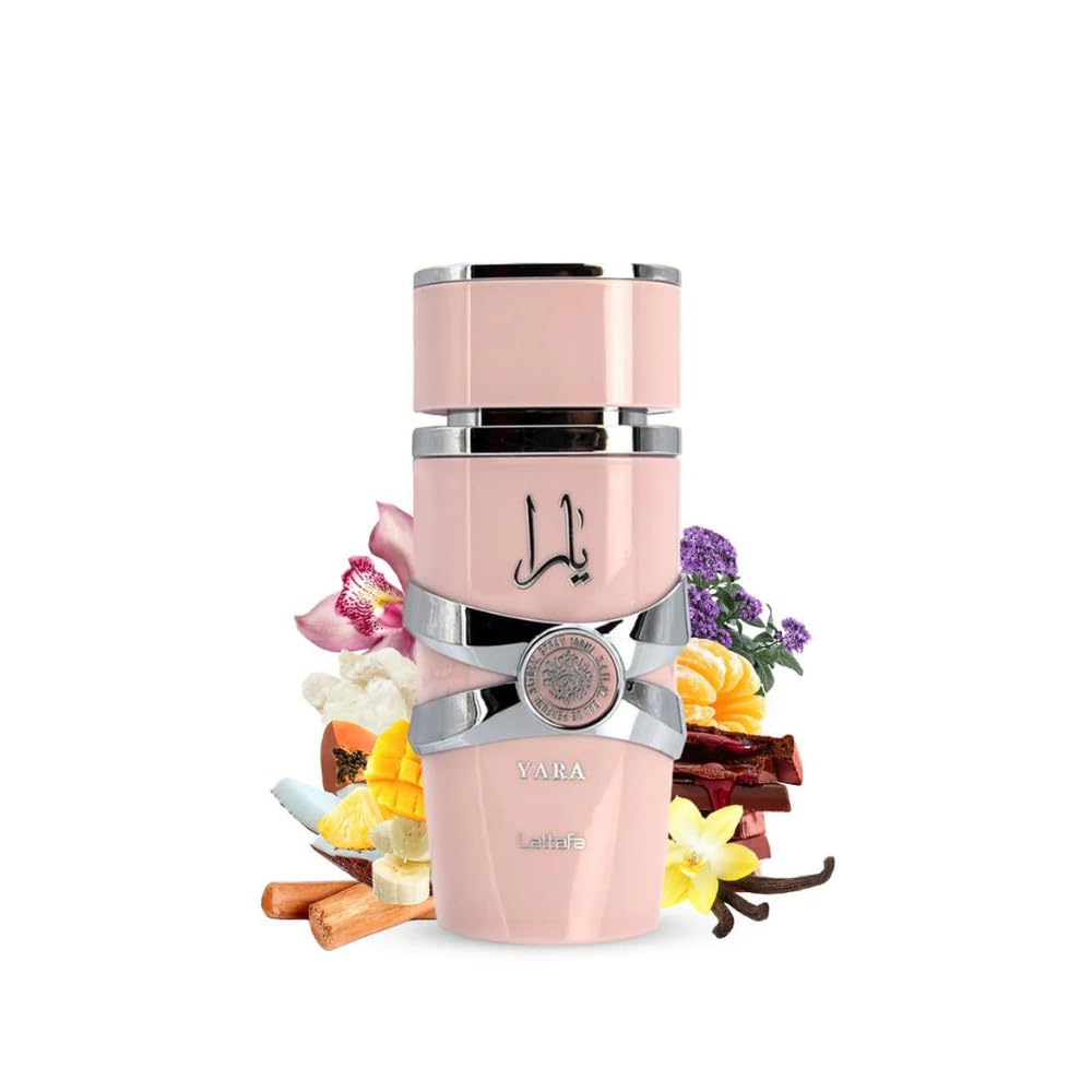 Yara - Vanilla, Gourmand, Fruity, Floral - Eau De Parfum Long-Lasting Fragrance for Women, 3.40 Ounce / 100 Ml