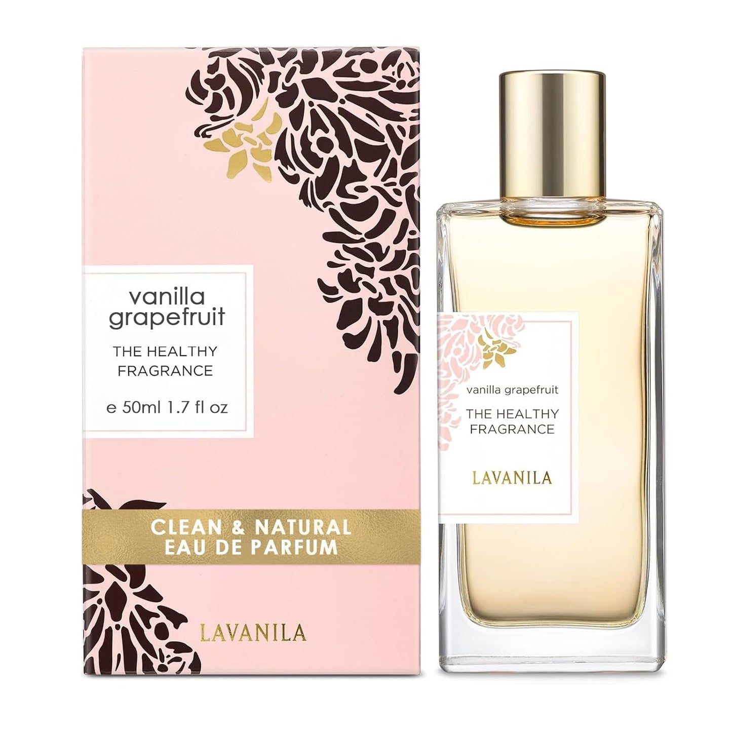 Vanilla Grapefruit Perfume for Women, 1.7 Fl Oz - Citrus, Warm Cedarwood & Soft Vanilla Fragrance, Clean and Natural Eau De Parfum Made in USA