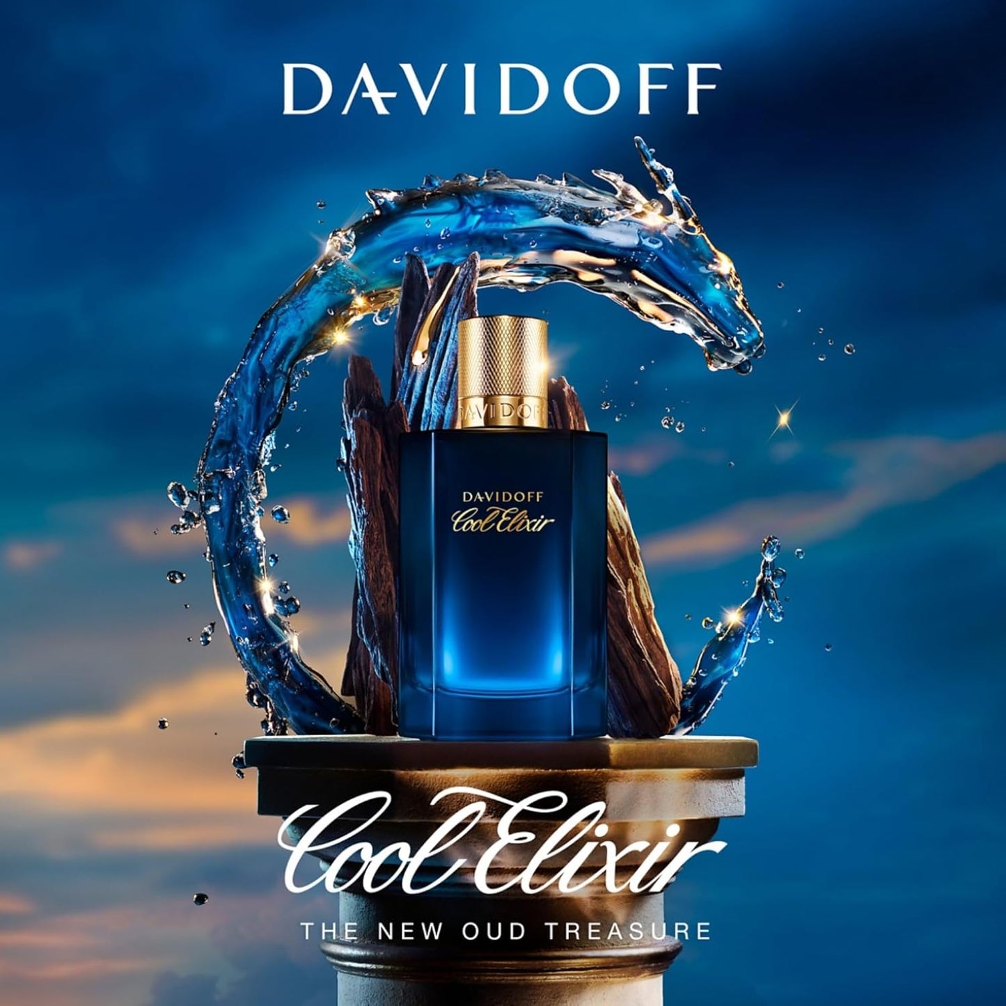 Davidoff Cool Elixir Parfum Intense – Woody Men'S Cologne – with Notes of Rose Oxide, Lavandin & Oud Accord – Long Lasting Fragrance
