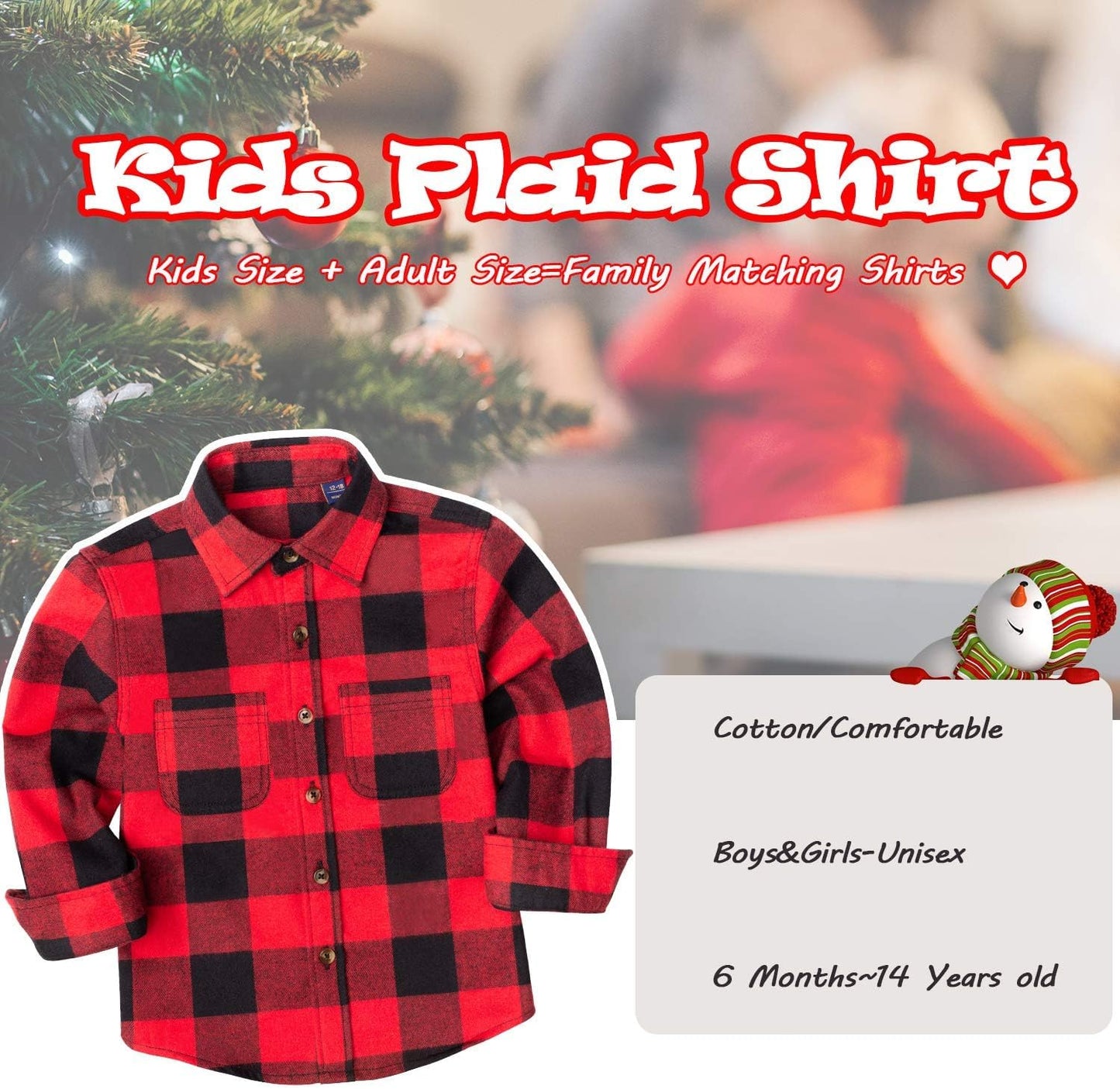 Men'S Plaid Flannel Shirt Long Sleeve Casual Button down Shirts Regular Fit Cotton Office Work Tops with Pockets