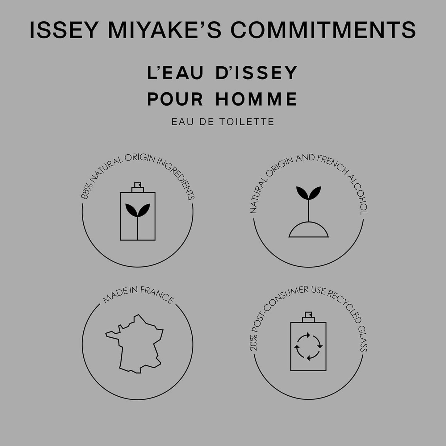 L'Eau D'Issey Pour Homme Eau De Toilette - Fragrance for Men - Pure & Fresh - with Notes of Yuzu, Nutmeg & Sandalwood