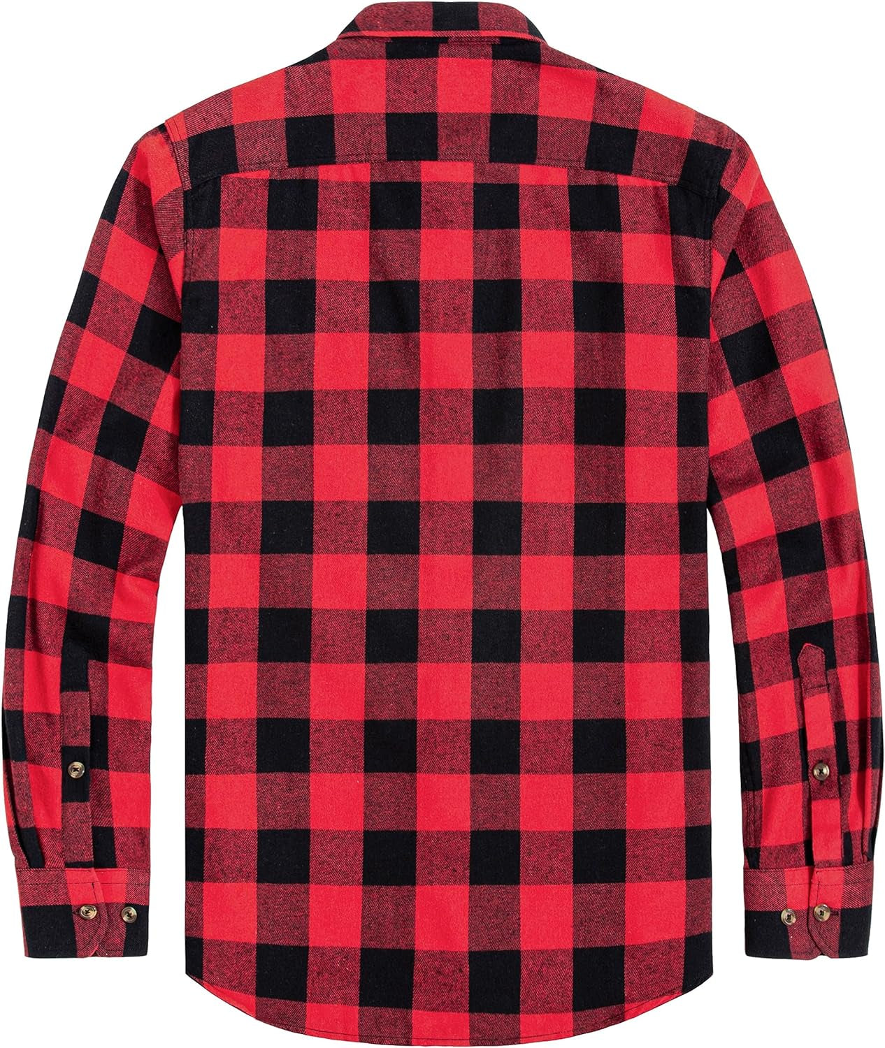 Men'S Plaid Flannel Shirt Long Sleeve Casual Button down Shirts Regular Fit Cotton Office Work Tops with Pockets