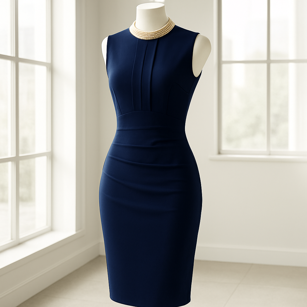 Women'S Retro Ruffle Sleeveless Cocktail Party Pencil Dress The Storm
