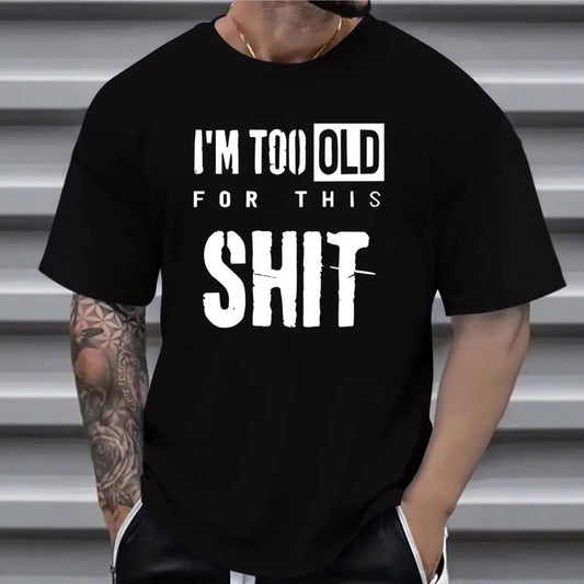 Men's All-match Short-sleeved T-shirt With Design Letters