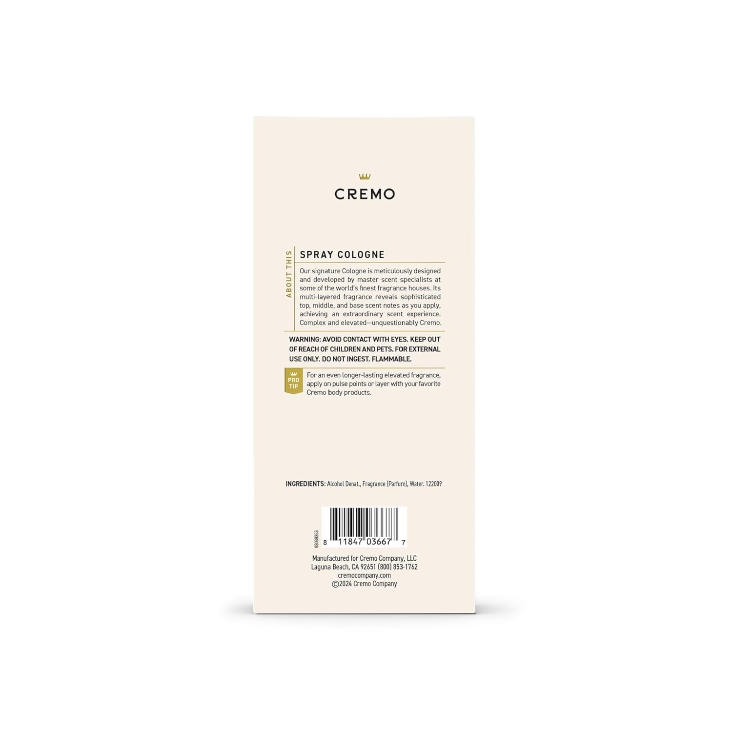 Cologne for Men - Italian Bergamot Spray Cologne for Men, a Combination of Italian Bergamot, Neroli Blossom, and Fresh Vetiver, 3.4 Fl Oz
