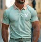 Casual Style Commuter's All-matching Digital Printing Lapel Men's Polo Shirt