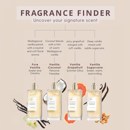 Vanilla Grapefruit Perfume for Women, 1.7 Fl Oz - Citrus, Warm Cedarwood & Soft Vanilla Fragrance, Clean and Natural Eau De Parfum Made in USA