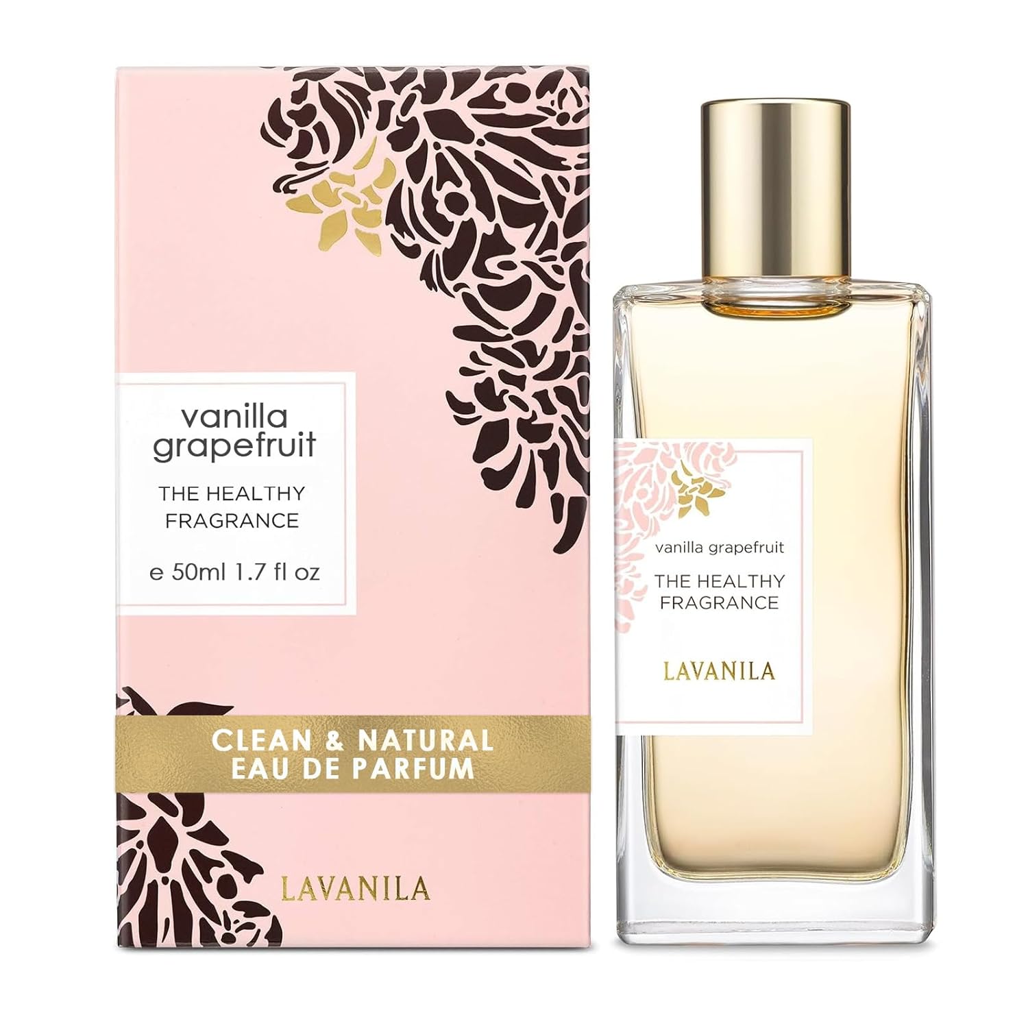 Vanilla Grapefruit Perfume for Women, 1.7 Fl Oz - Citrus, Warm Cedarwood & Soft Vanilla Fragrance, Clean and Natural Eau De Parfum Made in USA
