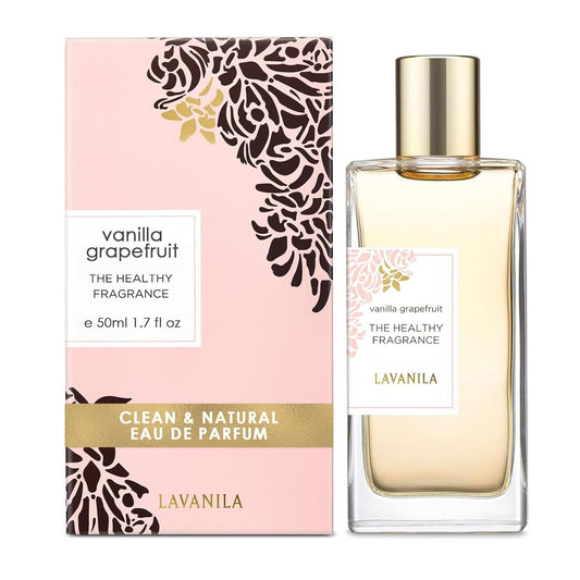 Vanilla Grapefruit Perfume for Women, 1.7 Fl Oz - Citrus, Warm Cedarwood & Soft Vanilla Fragrance, Clean and Natural Eau De Parfum Made in USA
