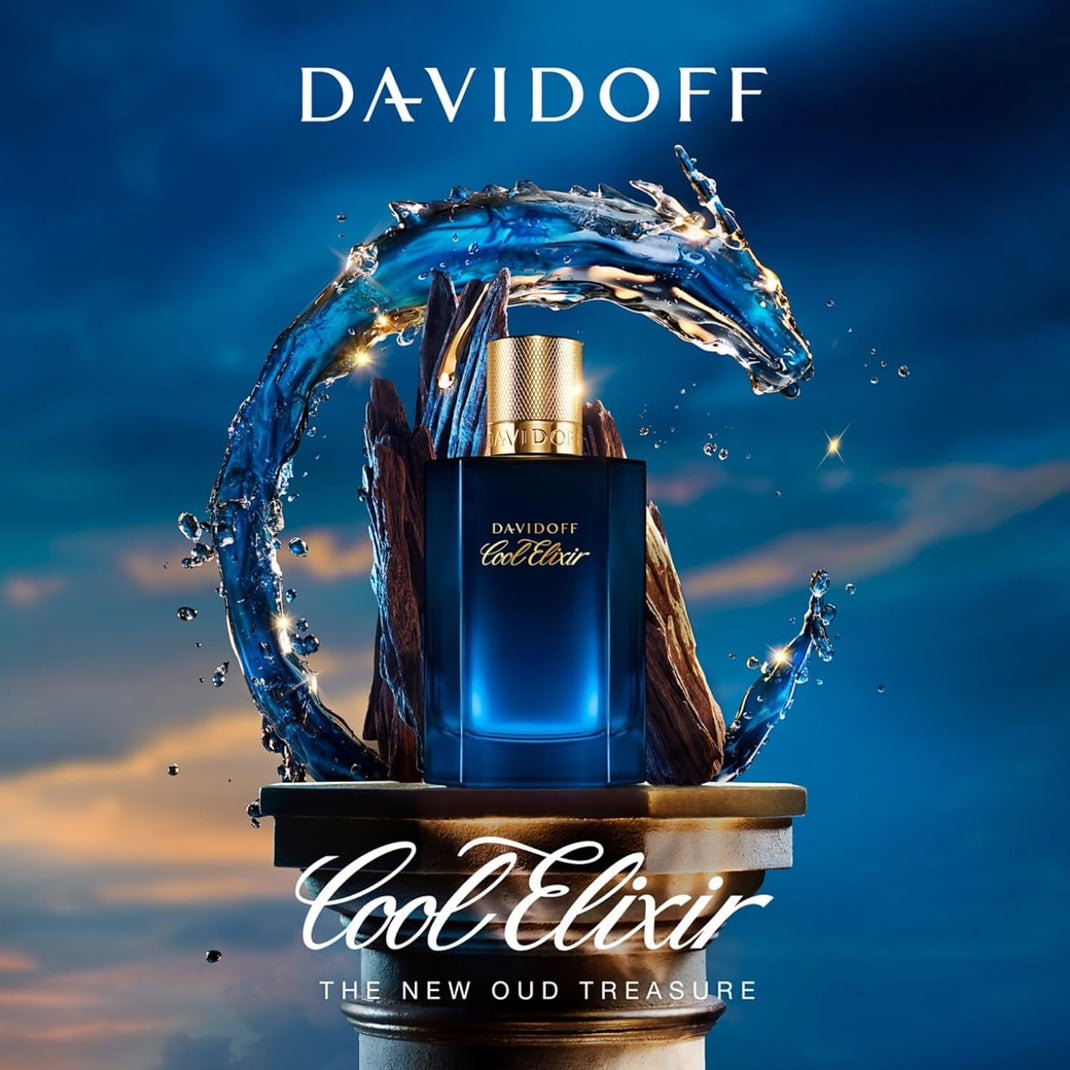 Davidoff Cool Elixir Parfum Intense – Woody Men'S Cologne – with Notes of Rose Oxide, Lavandin & Oud Accord – Long Lasting Fragrance
