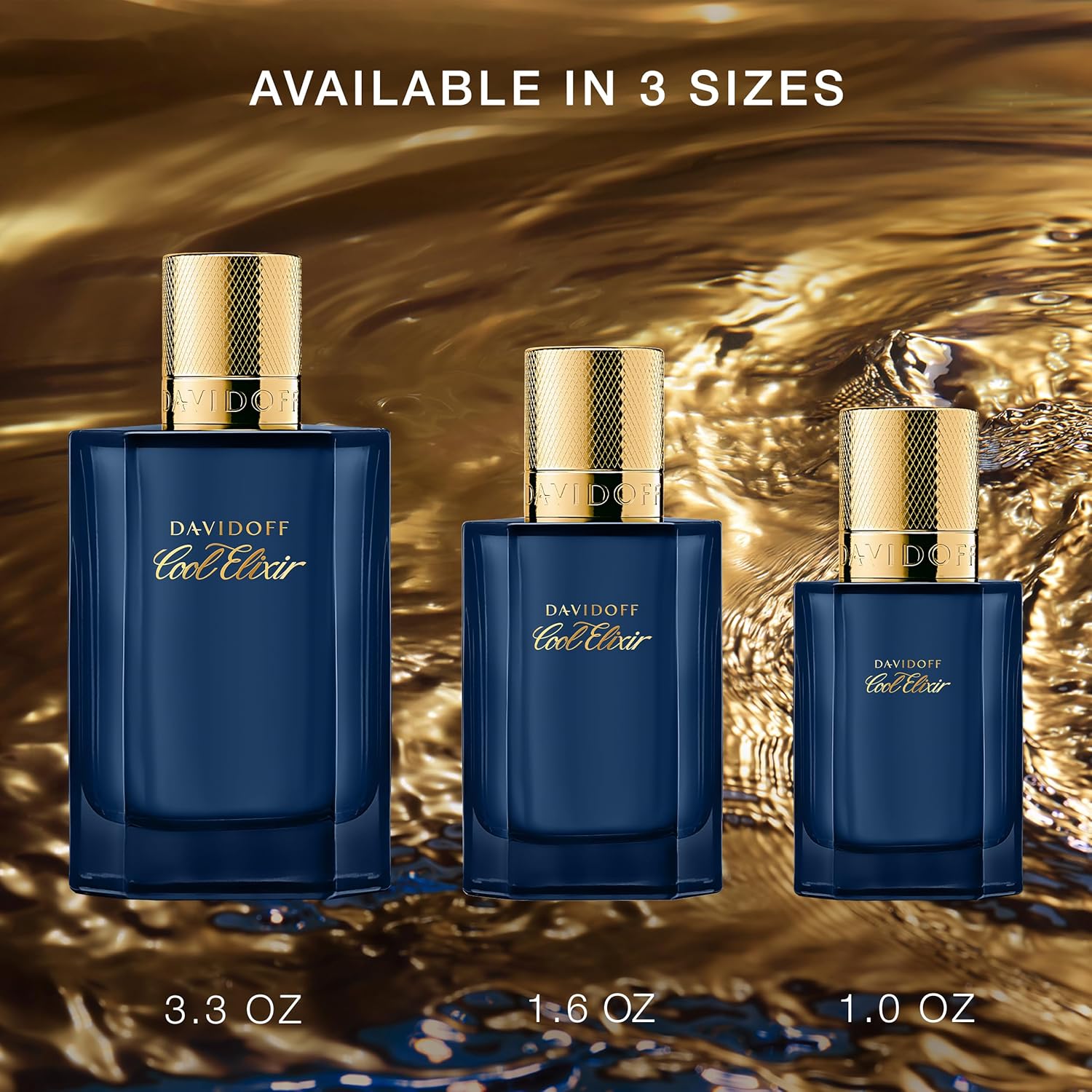 Davidoff Cool Elixir Parfum Intense – Woody Men'S Cologne – with Notes of Rose Oxide, Lavandin & Oud Accord – Long Lasting Fragrance