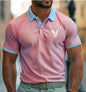 Casual Style Commuter's All-matching Digital Printing Lapel Men's Polo Shirt