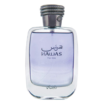 Hawas for Men Eau De Parfum Spray 100ML (3.4 Oz) - Long Lasting Arabian Perfume, Premium Perfume Men, Ideal for Special Occasions & Daily Elegance, a Bold and Captivating Fragrance