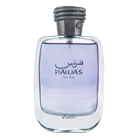 Hawas for Men Eau De Parfum Spray 100ML (3.4 Oz) - Long Lasting Arabian Perfume, Premium Perfume Men, Ideal for Special Occasions & Daily Elegance, a Bold and Captivating Fragrance