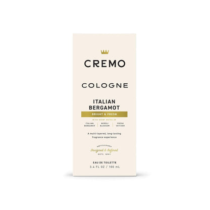 Cologne for Men - Italian Bergamot Spray Cologne for Men, a Combination of Italian Bergamot, Neroli Blossom, and Fresh Vetiver, 3.4 Fl Oz