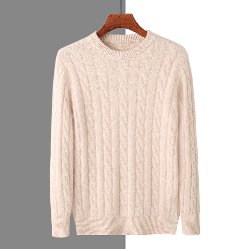 Plus Size Men's Thickened Mink Sweater Woolen Sweater